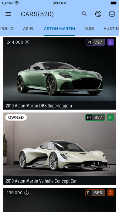 FM2023 Cars Screenshot