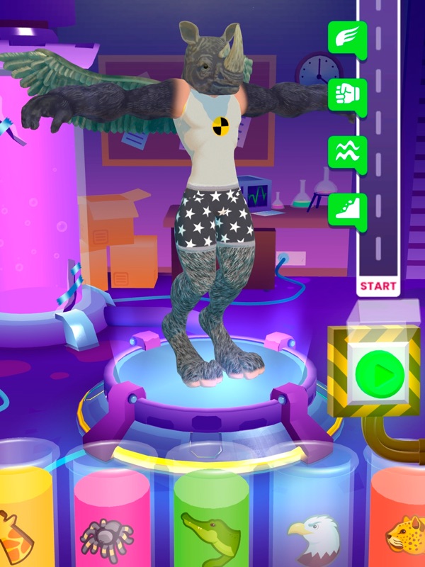 Merge Animals 3D - Mutant race screenshot 7