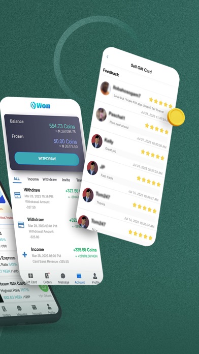 Won: Sell Gift Cards Screenshot
