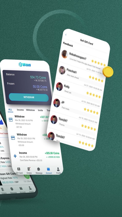 Won: Sell Gift Cards