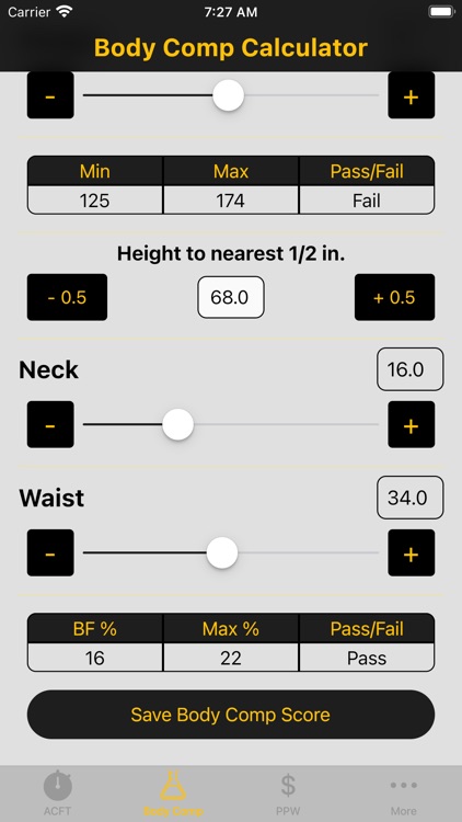 Army Fitness Calculator screenshot-6