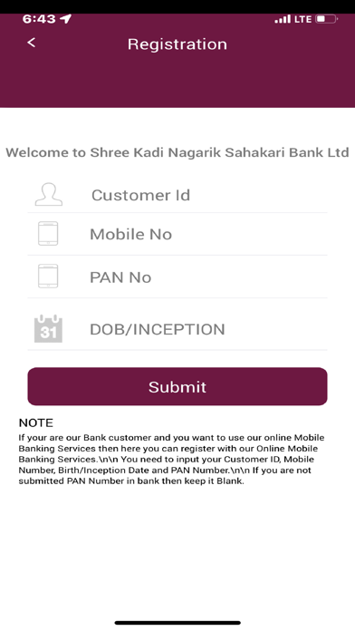 Shree Kadi Nagarik Bank Screenshot