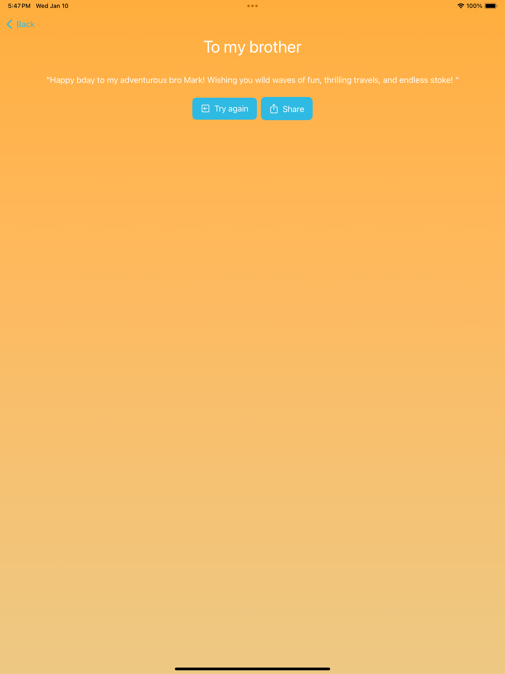 Help me write this card!