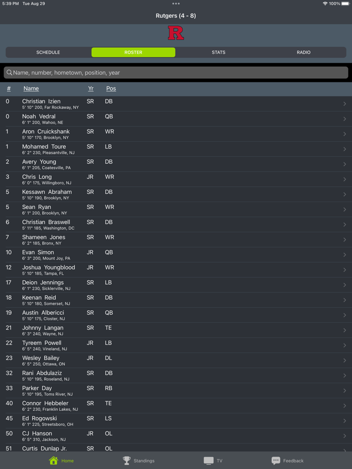 New Brunswick Football