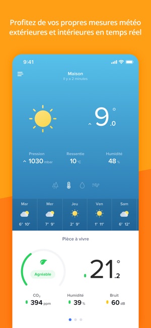 maison Netatmo Station Météo intérieur/extérieur - iPhone/Android