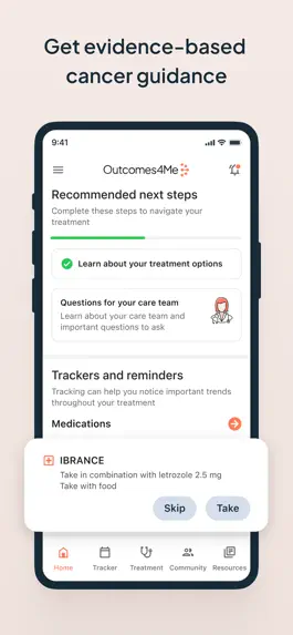 Game screenshot Outcomes4Me Cancer Care apk