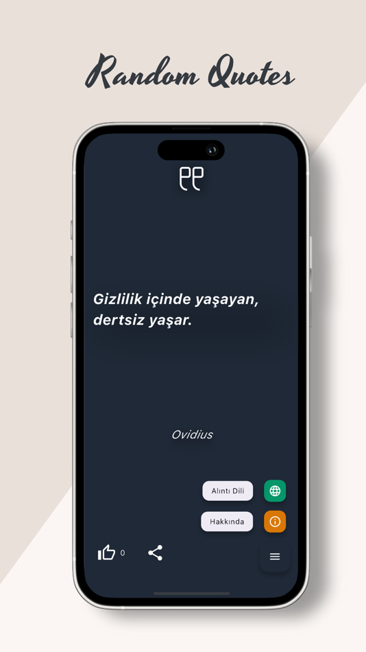 #2. RandomQuotes - Like,Save,Share (iOS) بواسطة: Osman Koc