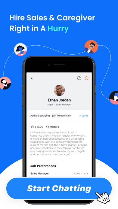 Hirey: AI Chat-Based Job App Screenshot