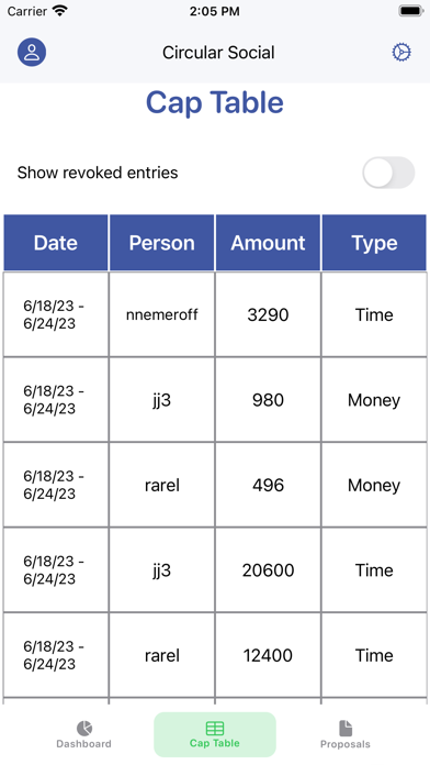 TeamTokens Screenshot