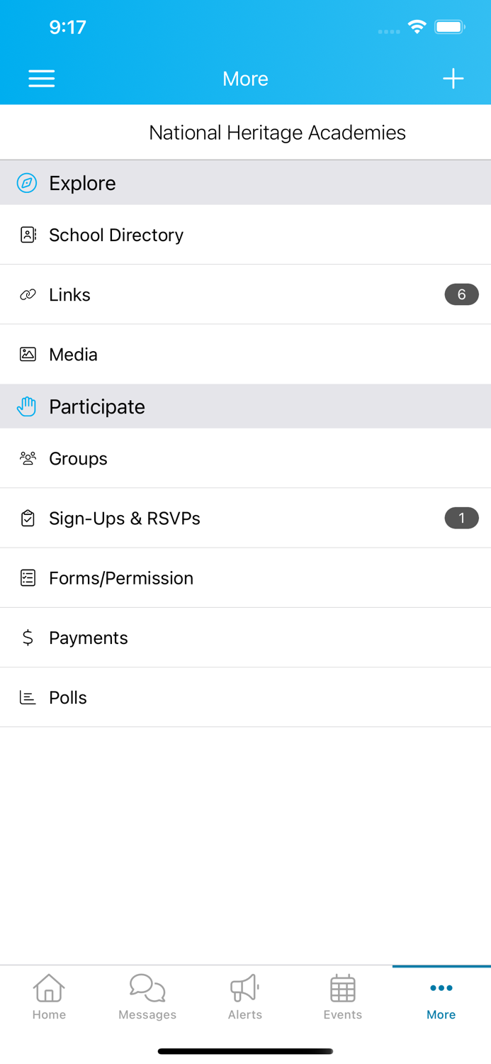 NHA SchoolConnect Admin