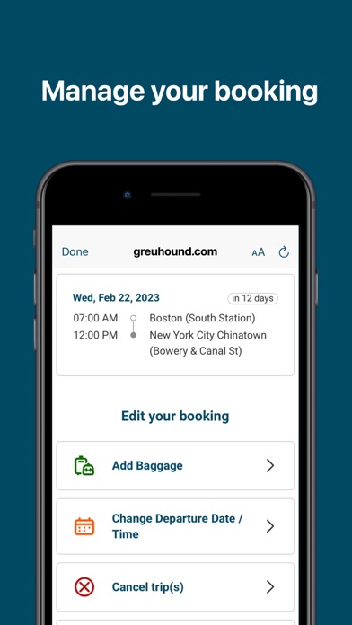 Greyhound: Buy Bus Tickets Screenshot