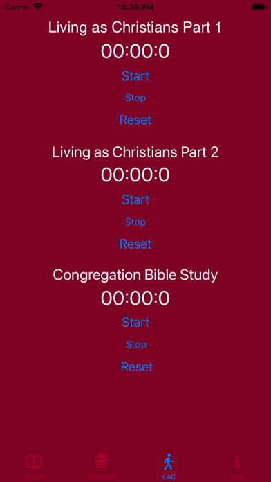 CLM Meeting Timer & Stopwatch Screenshot