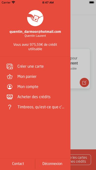 Timbreos, votre carte postale Screenshot
