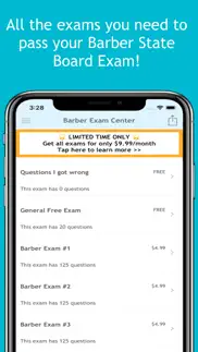 barber exam center iphone screenshot 3
