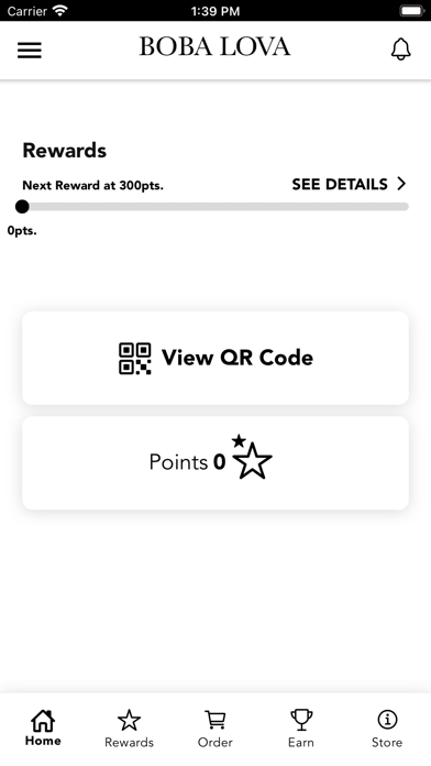 Boba Lova Rewards Screenshot