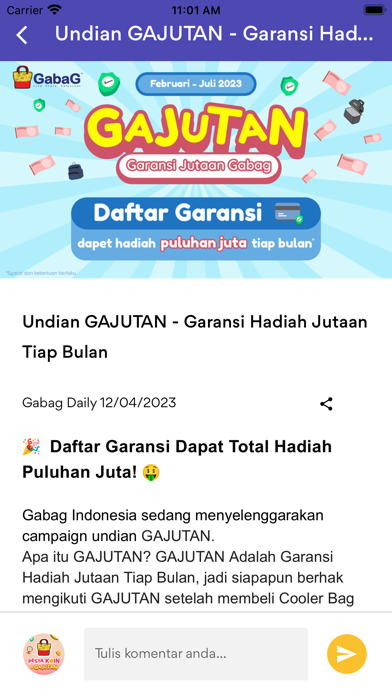 GabaG AplikASI Screenshot