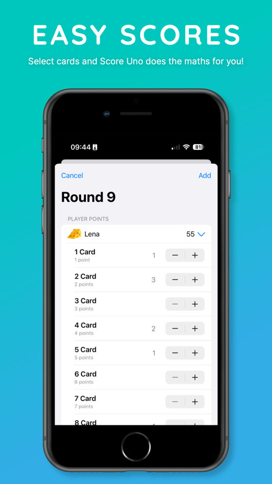 #3. Score Uno (iOS) 由: Ric Bevan