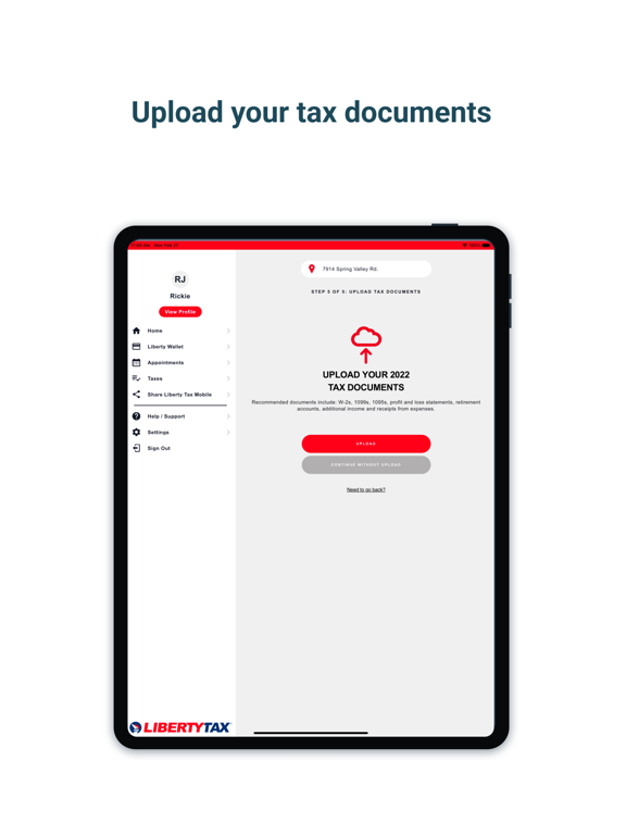Liberty Tax iPad screenshot 3 - Finance app