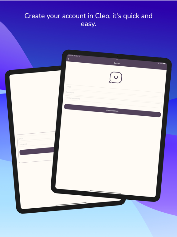 Cleo U iPad screenshot 2 - Social Networking app