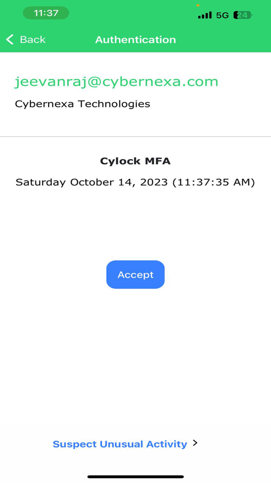 #9. CyLock MFA V2 (iOS) بواسطة: Calibsoft Technologies