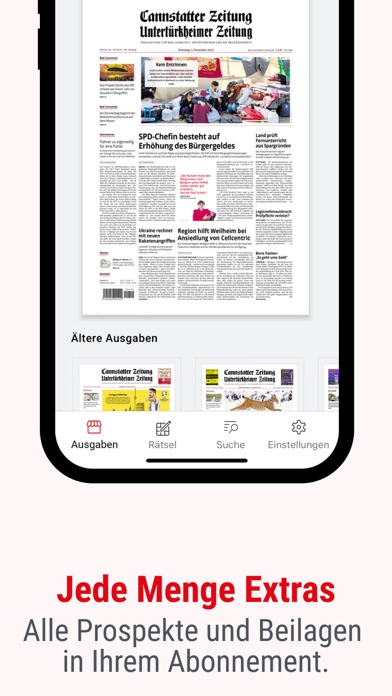 Cannstatter Zeitung ePaper Screenshot