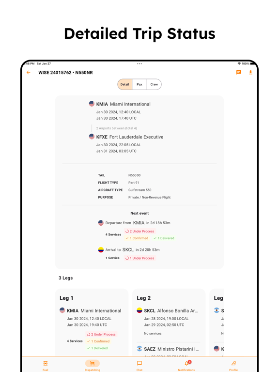 WiseAero iPad screenshot 2 - Navigation app