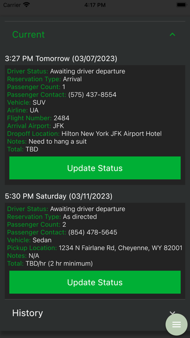 ElectLimos Driver Screenshot