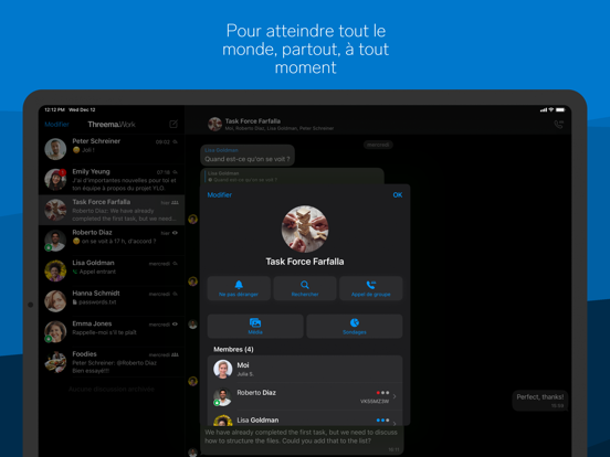 Screenshot #5 pour Threema Work. Pour entreprises