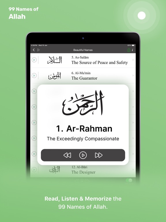 Islamic Calendar & Prayer Apps iPad screenshot 7 - Reference app
