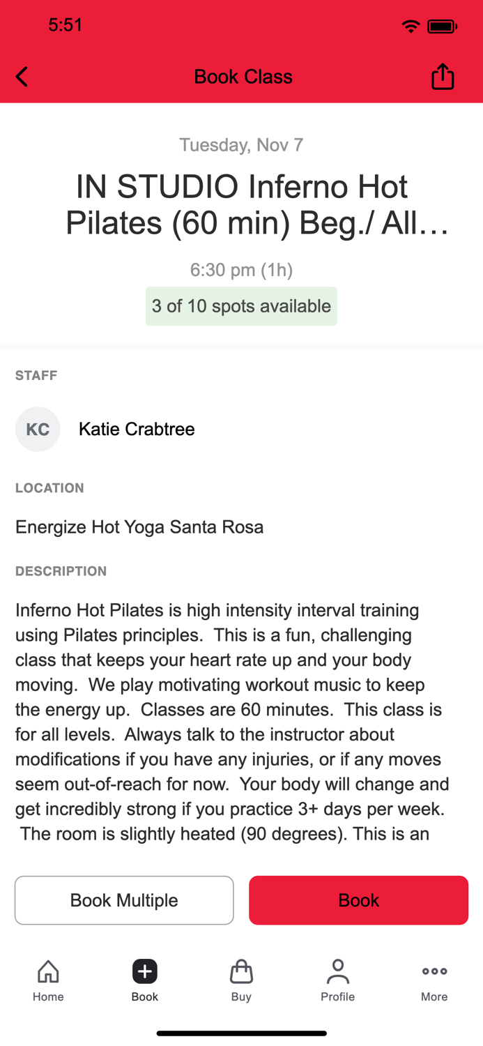 Energize Hot Yoga Santa Rosa