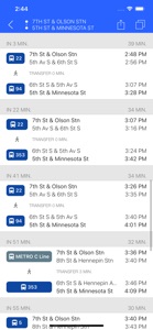ezRide Minneapolis Metro screenshot #1 for iPhone