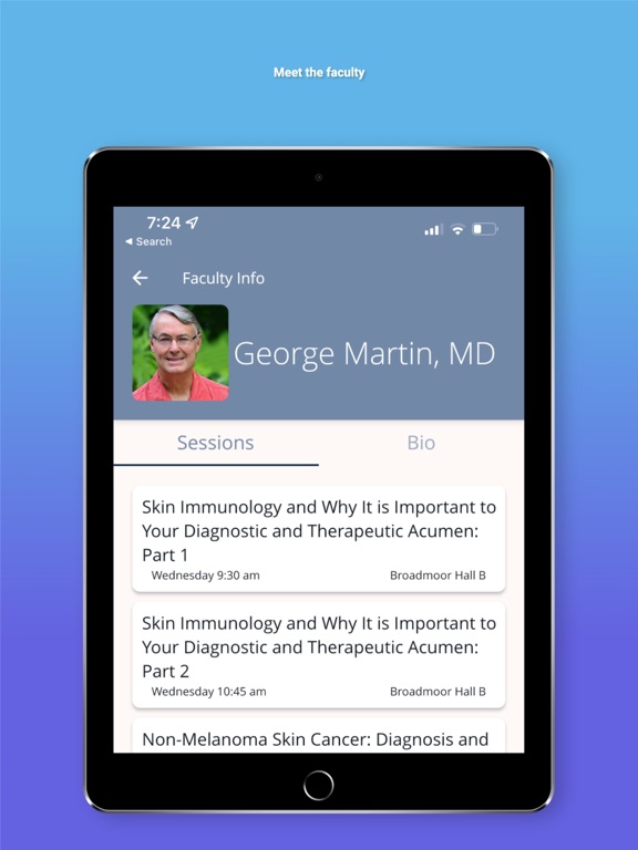Maui Derm Meetings iPad screenshot 1 - Education app