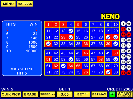 Screenshot #4 pour Keno Casino Games