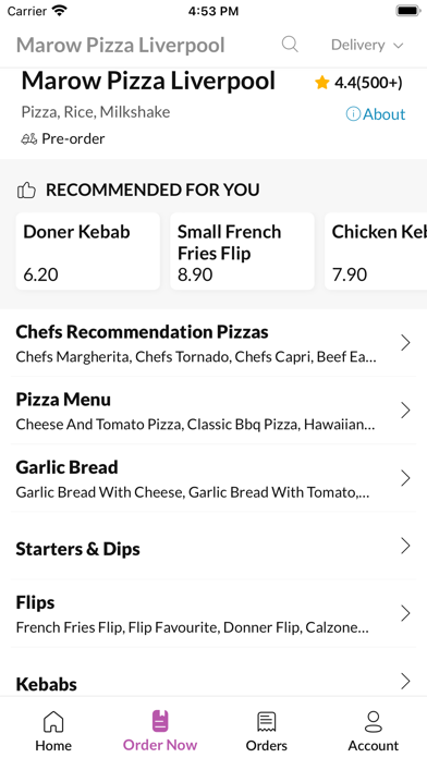 Marow Pizza Liverpool Screenshot