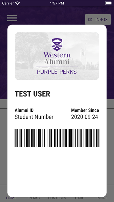 WesternU Alumni PURPLE PERKS Screenshot