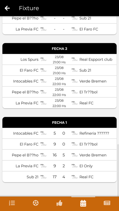 Liga Olivos Screenshot