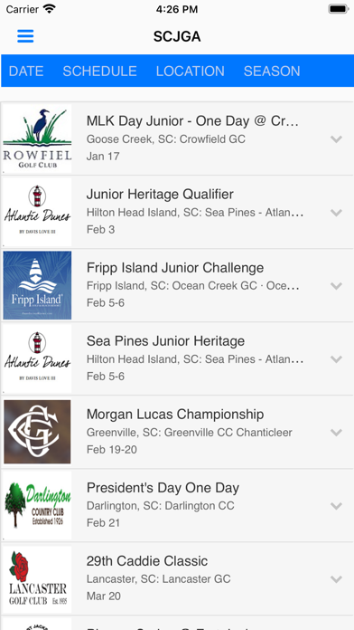 South Carolina Jr Golf Screenshot