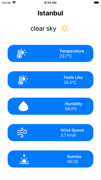 JWeather Screenshot
