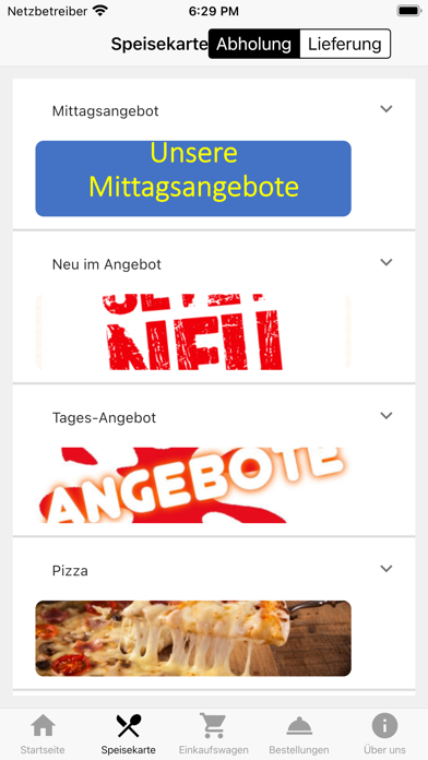 Pizzaservice Goa Perleberg Screenshot