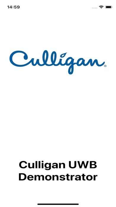 Screenshot 1 of Culligan UWB Demonstrator App