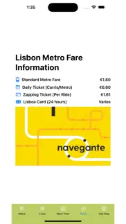 lisbon subway map iphone screenshot 4
