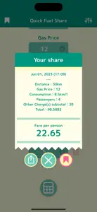 Quick Fuel Share screenshot #2 for iPhone