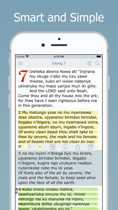 Screenshot #1 pour Kinyarwanda Bible. Biblia Yera