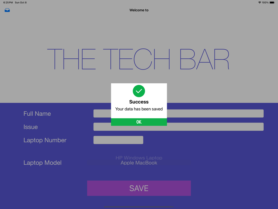 #2. Tech Bar Form (iOS) 由: Arkadiusz Domanski