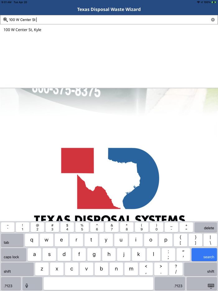 Texas Disposal Waste Wizard