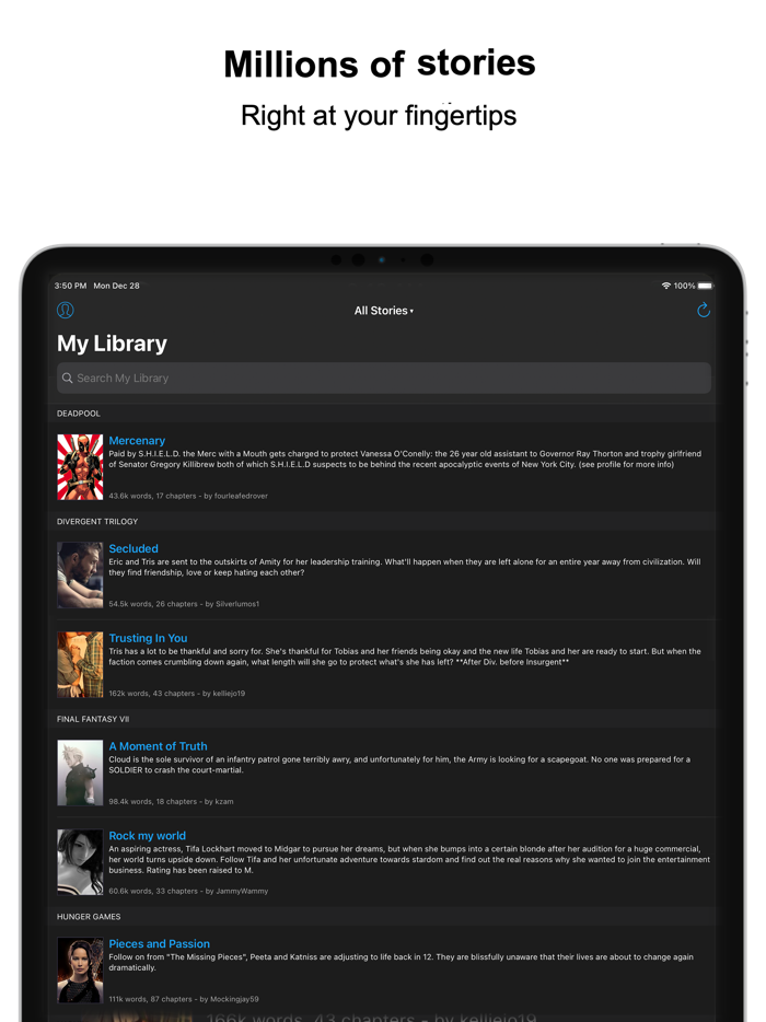 FanFiction Plus and AO3 Reader