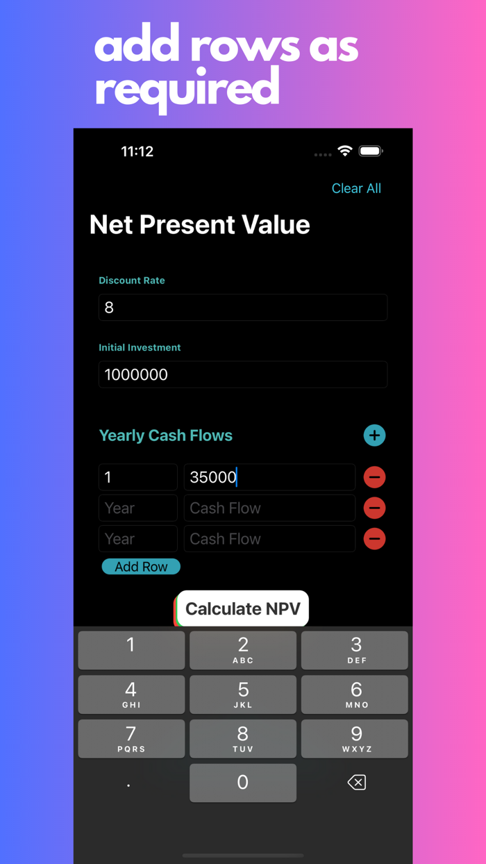 NPV Calculator