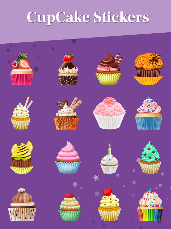 Cupcake Stickers
