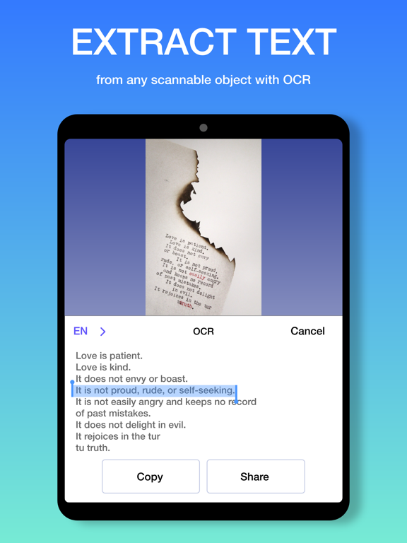 OneScanner: PDF Scanner App iPad screenshot 4 - Business app