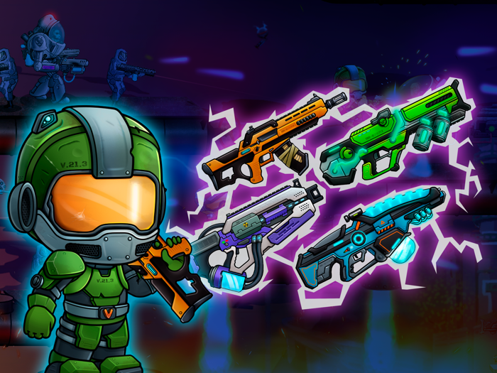 Vlad and Niki Space shooter